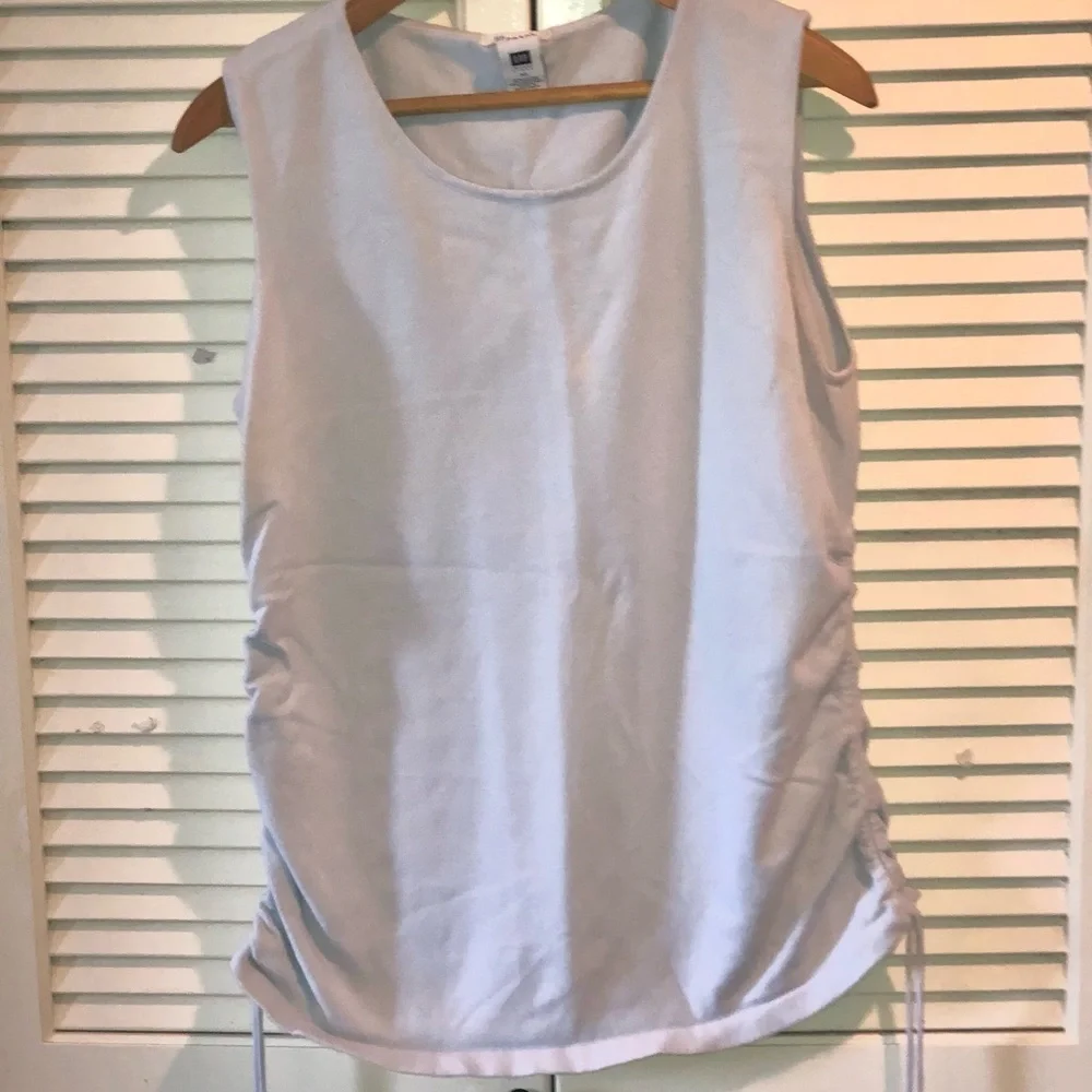 Nautica shorts Gap sleeveless cinched blouse both baby blue and both XL
